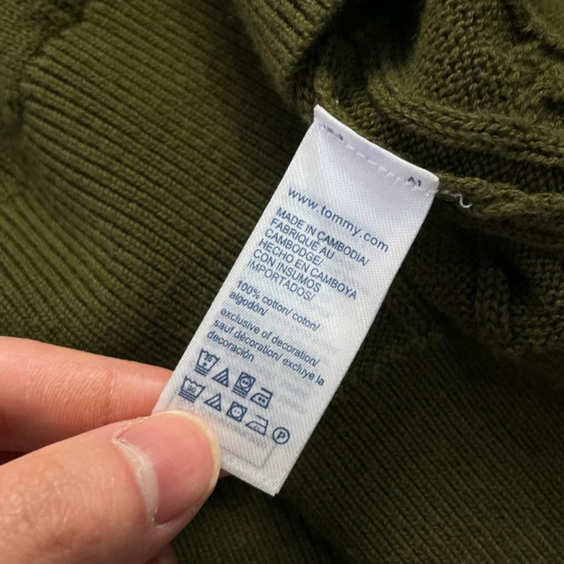 105 타미힐피거 꽈배기 니트  상품이미지4