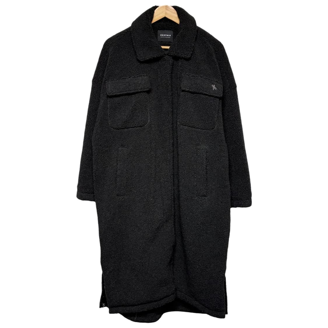 젝시믹스 쉐르파 코지 뽀글이 롱코트 롱점퍼 상품이미지3