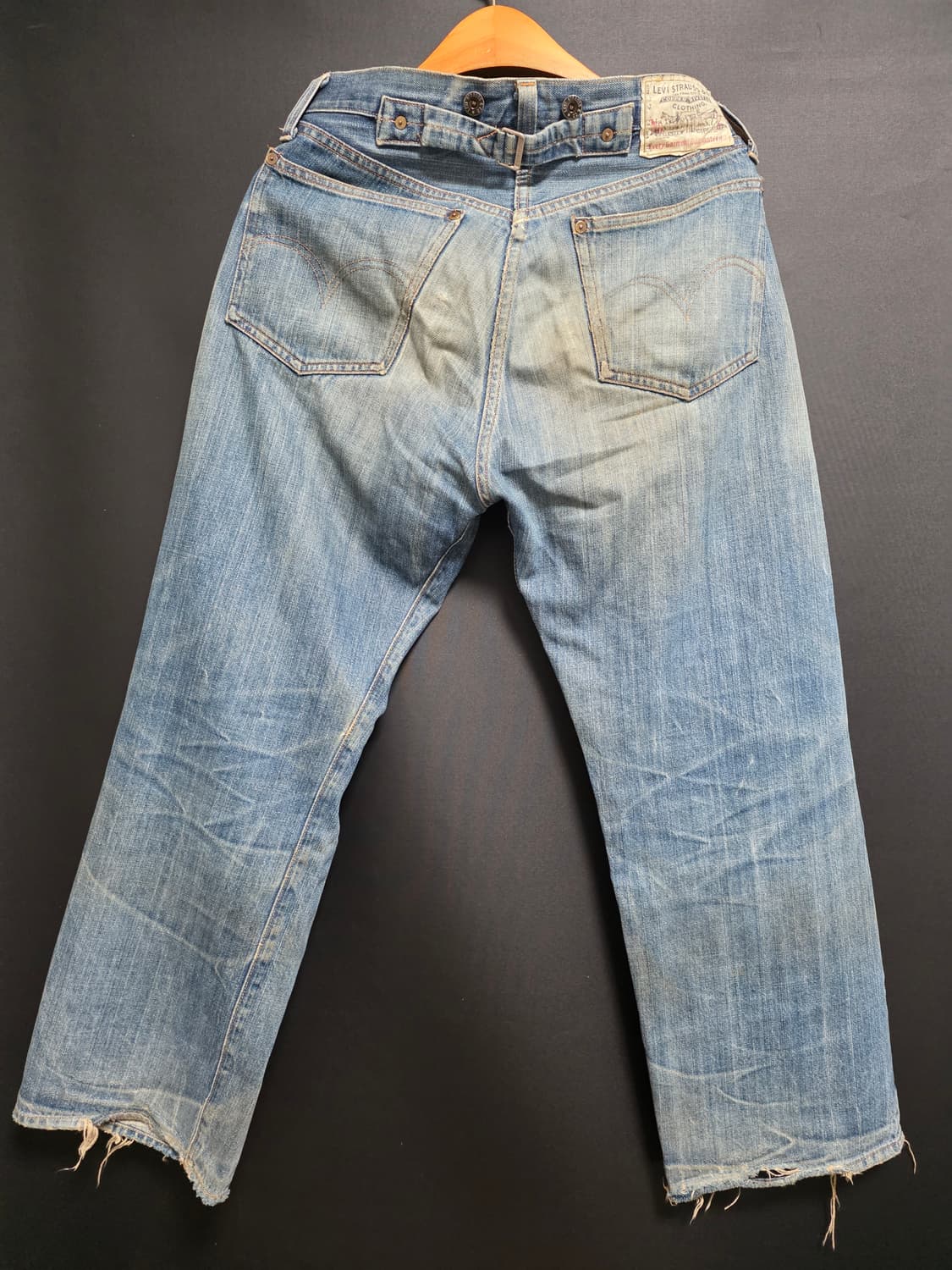 20s 빈티지 리바이스 발렌시아제 201 대전판 워크팬츠 555 usa 상품이미지6