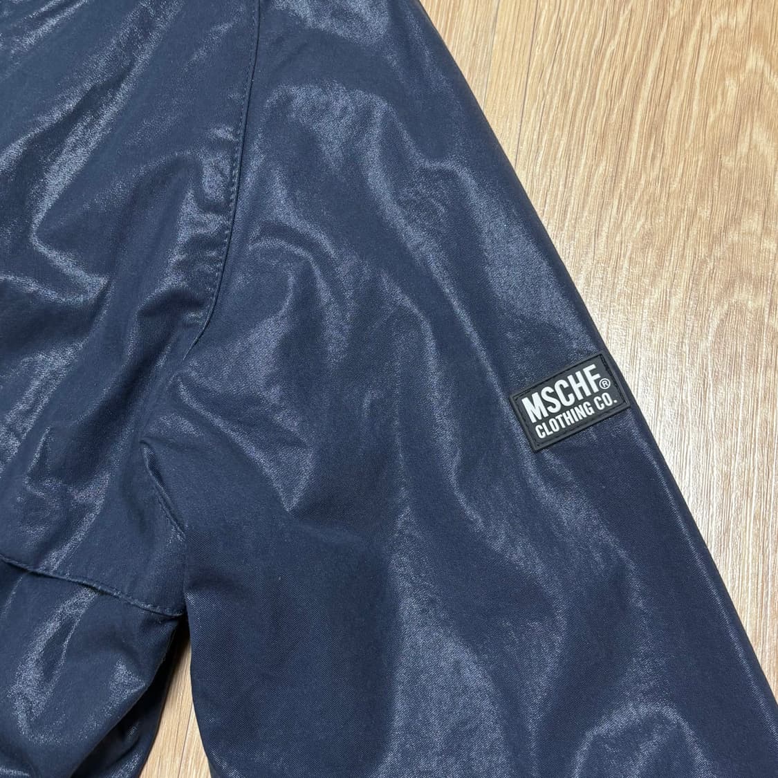미스치프 메탈릭 스윙 자켓 네이비 S 상품이미지5
