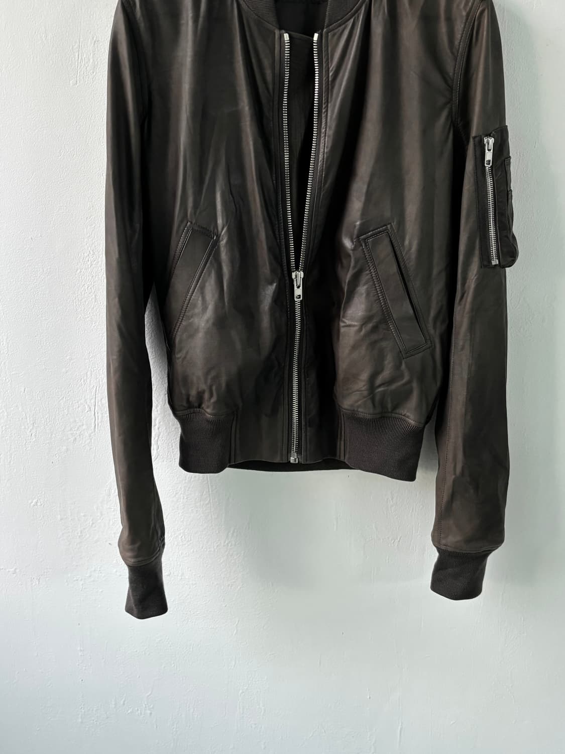 릭오웬스 레더 블루종 상품이미지8