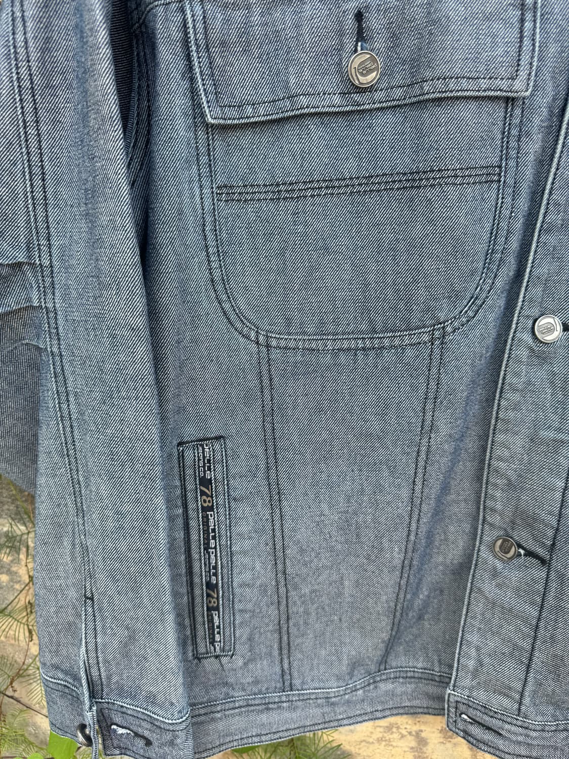 00s pellepelle 펠레펠레 올드 힙합 데님 트러커 자켓 상품이미지4