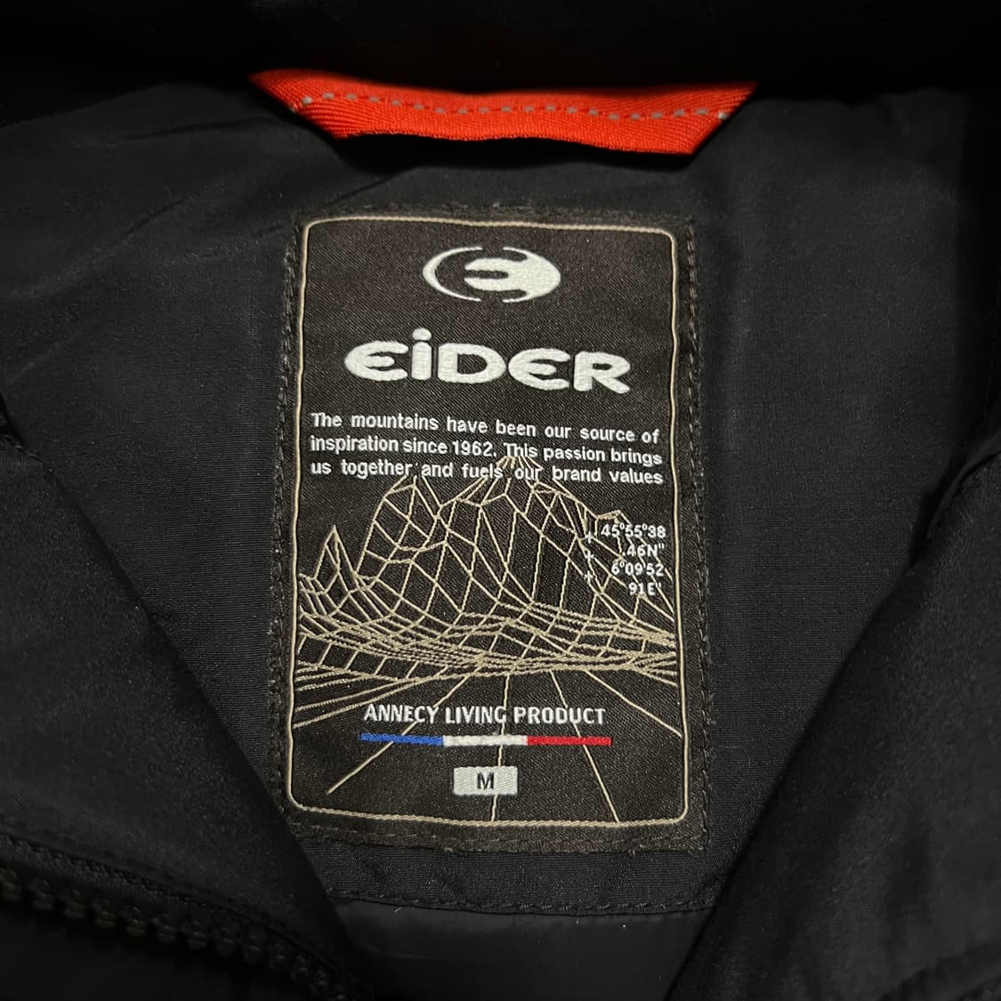 아이더 덕다운 로고 라쿤퍼 후드 카라스 패딩 점퍼 [블랙] M/95 상품이미지5