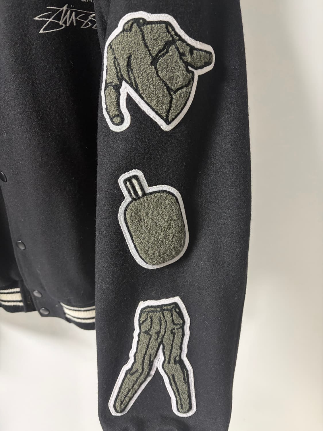 스투시 꼼데가르송 바시티 xl 상품이미지6