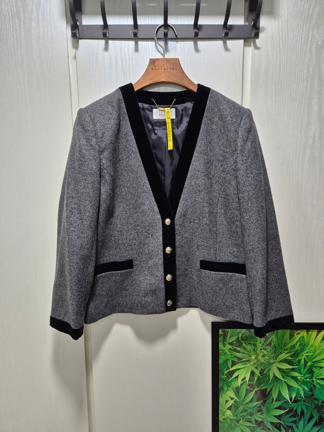 (타임세일) JPN vtg 그레이 울 혼방 자켓 상품이미지1