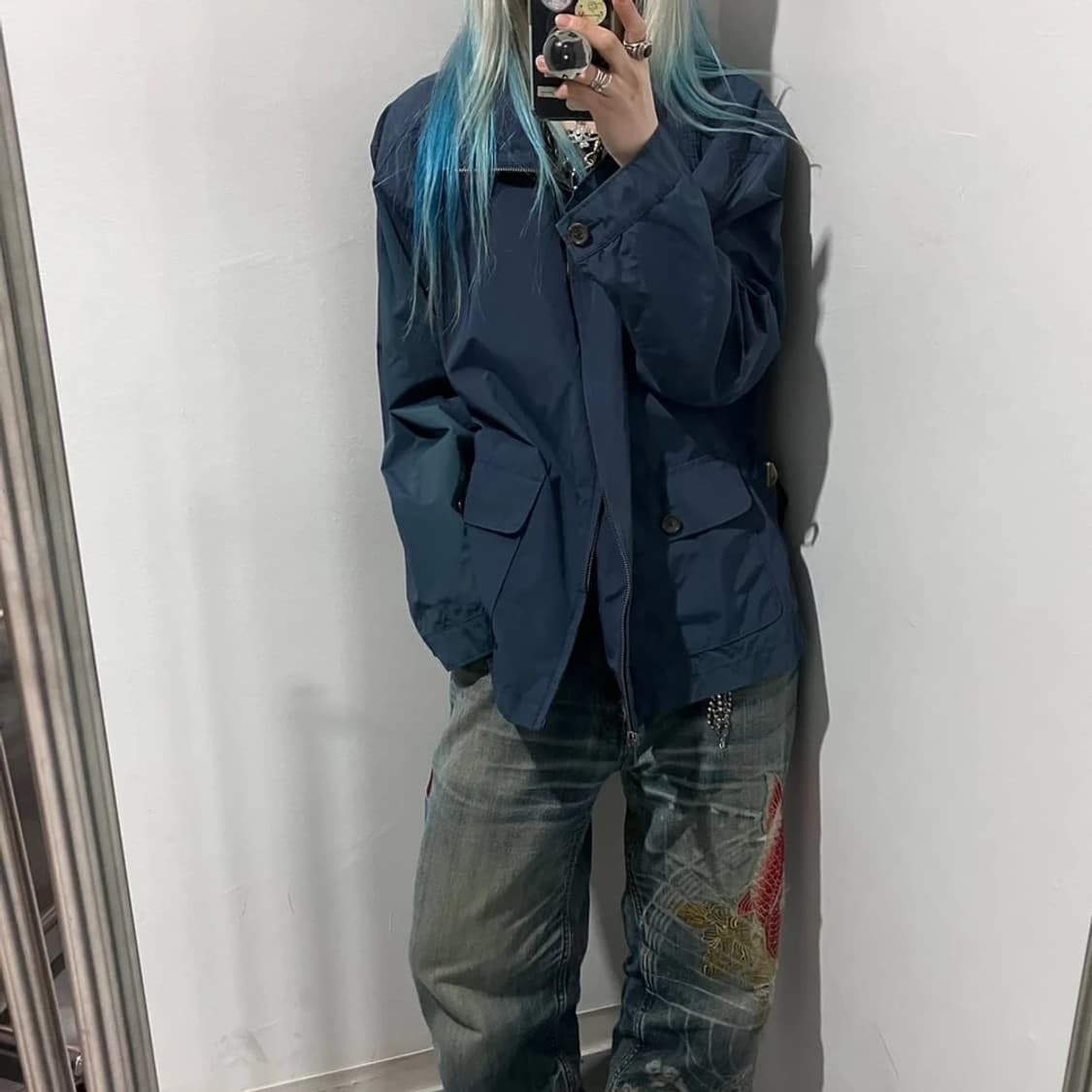 폴로 랄프로렌 00's 아메카지 포켓 폴리쉘 자켓 PN7367 상품이미지2