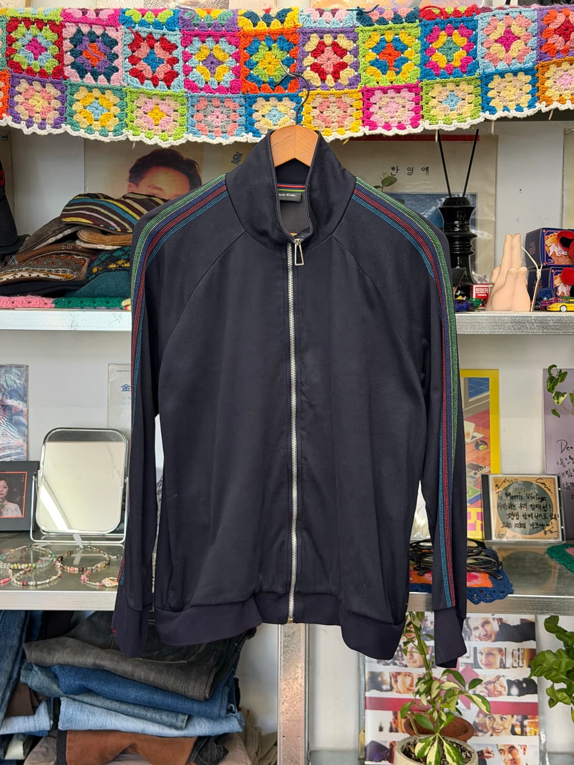 PS Paul Smith 시그니처 스트라이프 레글런 트랙자켓 (M) 상품이미지1