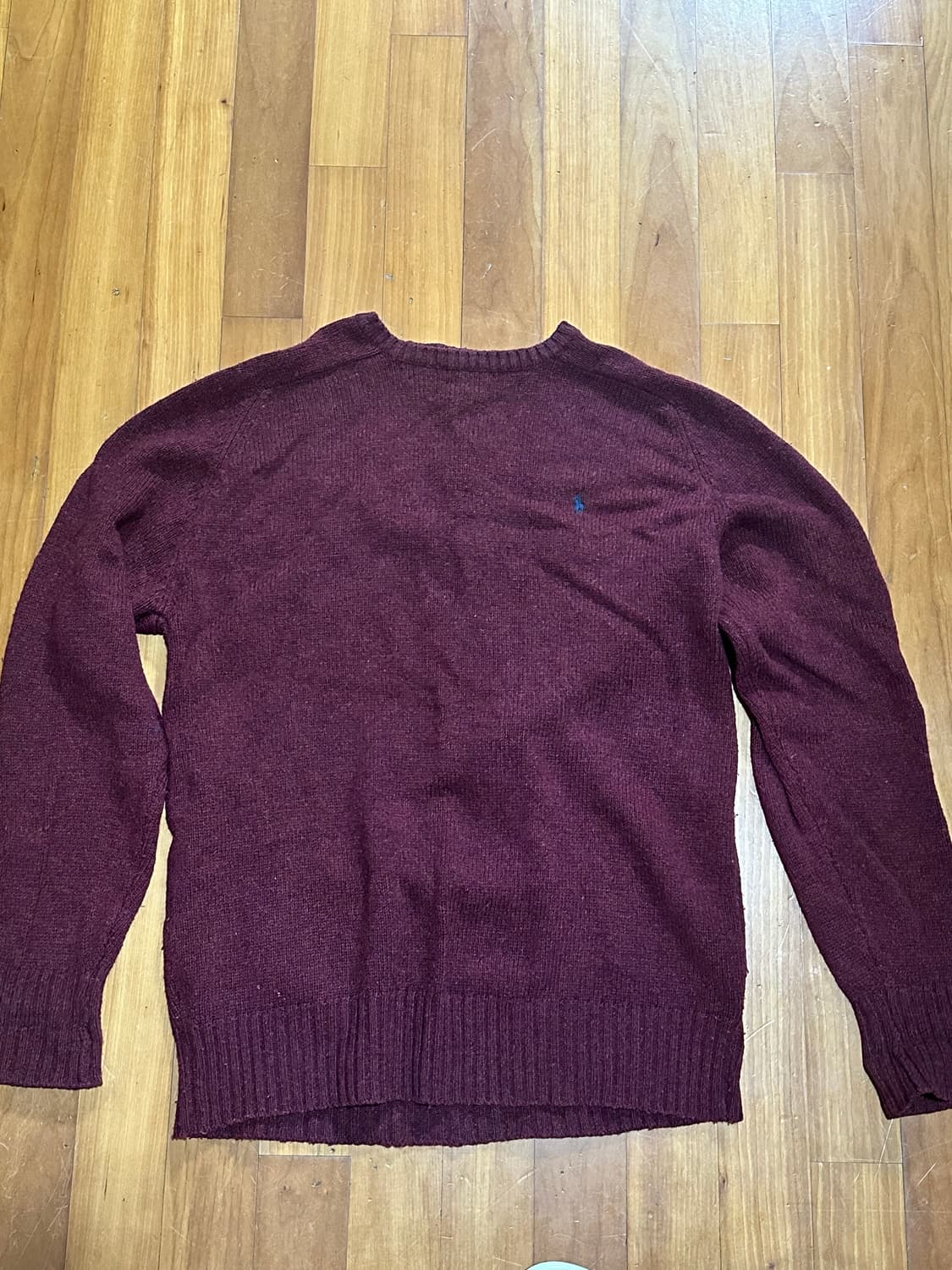 폴로 버건디 니트 상품이미지1