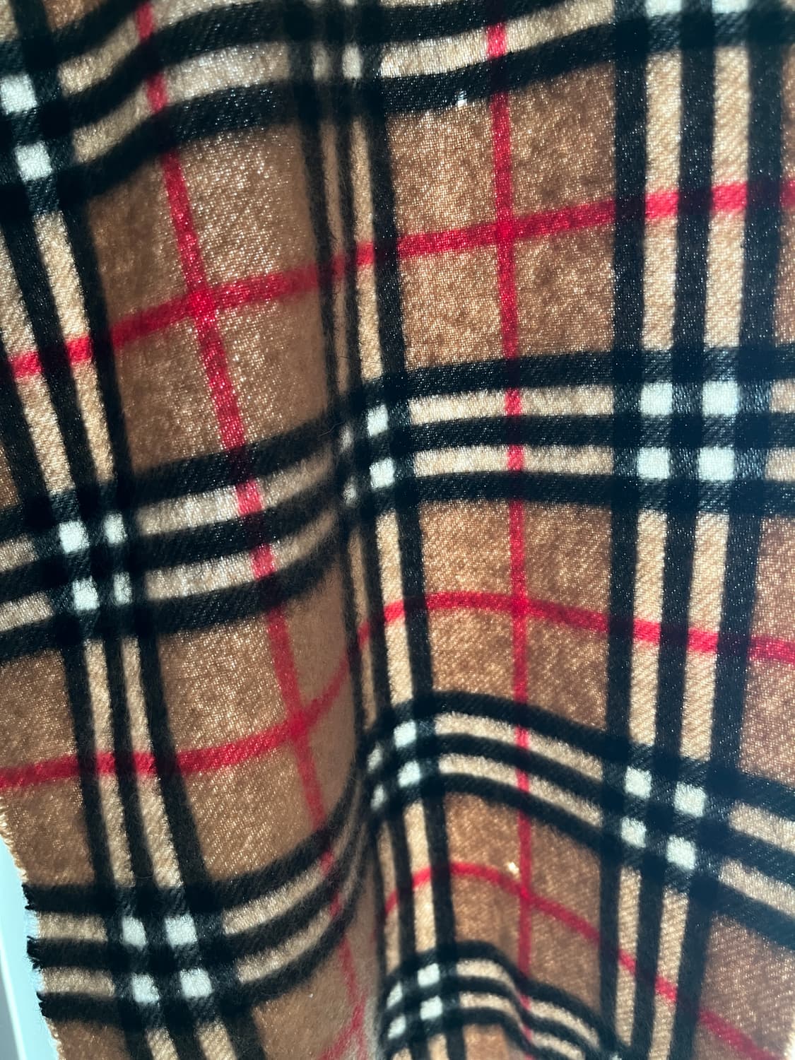 버버리 캐시미어 100 체크 머플러 상품이미지5