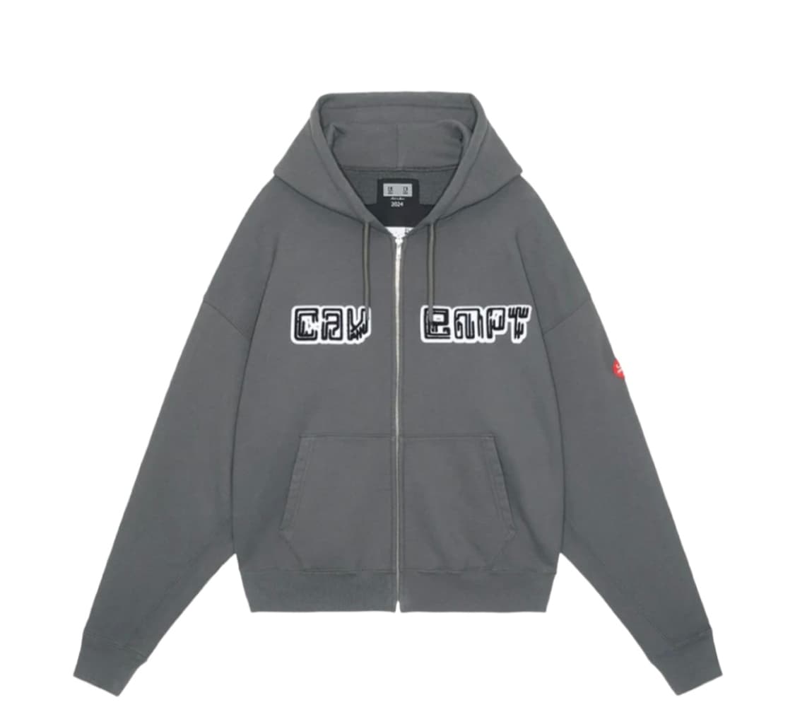 카브엠트 24SS 자수 후드집업 차콜 L 상품이미지1