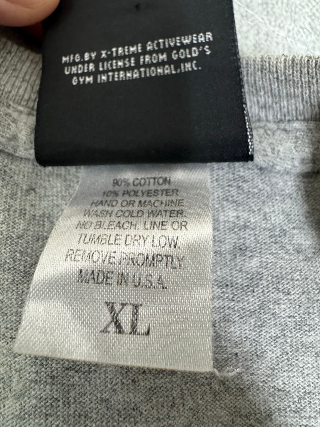 Vtg 90s GOLD'S GYM 반팔티(그레이) 상품이미지3