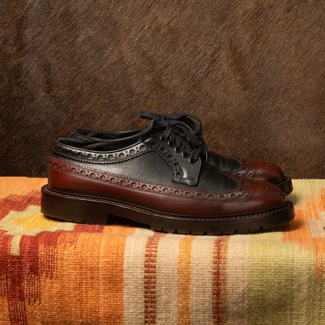 [270] 00s 버버리 런던 이태리메이드 투톤 윙팁 슈즈  상품이미지3