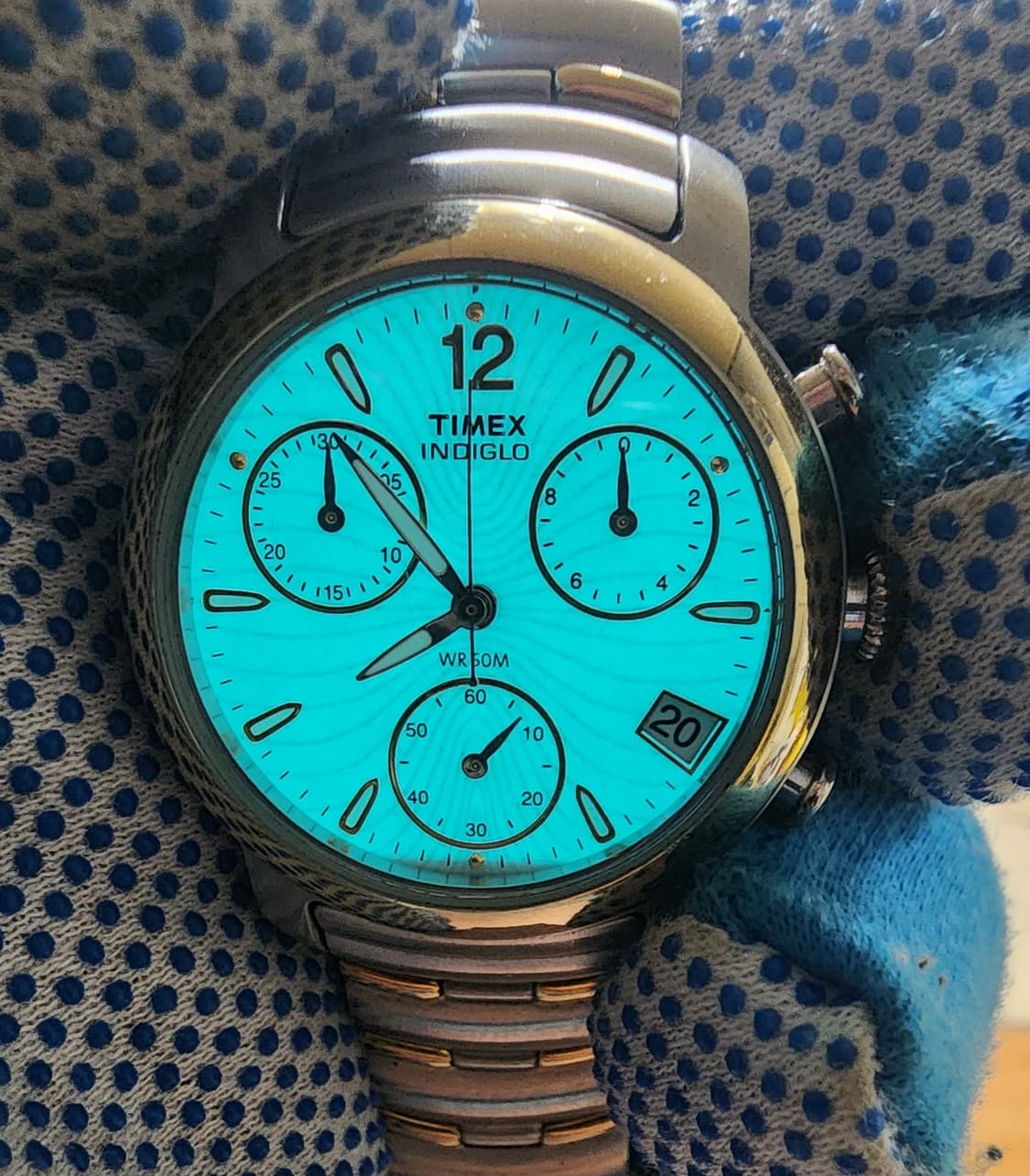 빈티지 00's 타이맥스 (Timex) 인디글로 크로노그래프 공용 상품이미지9