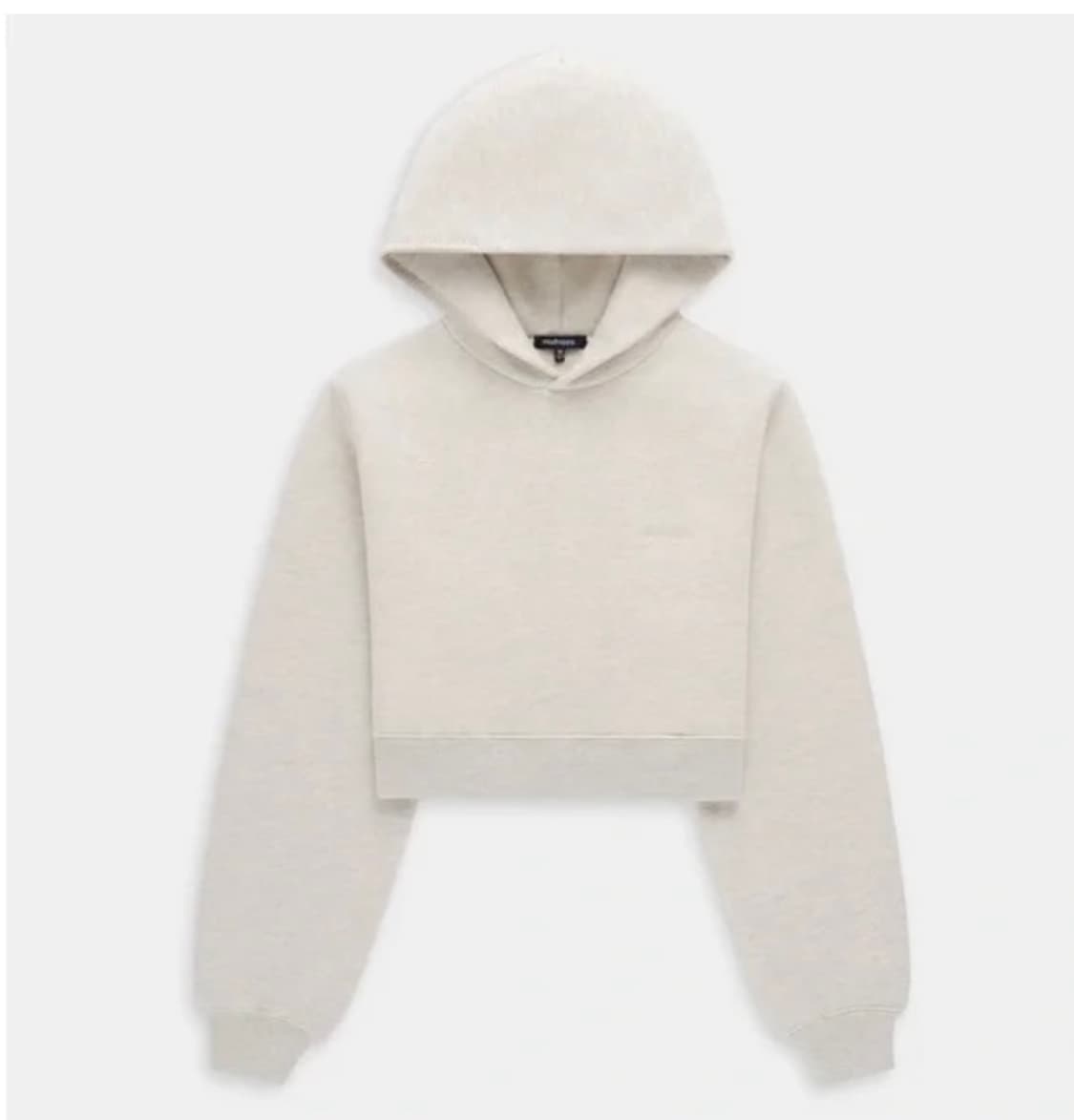 매드해피 클래식 후디 크롭 오트밀 후드티 맨투맨 상품이미지7