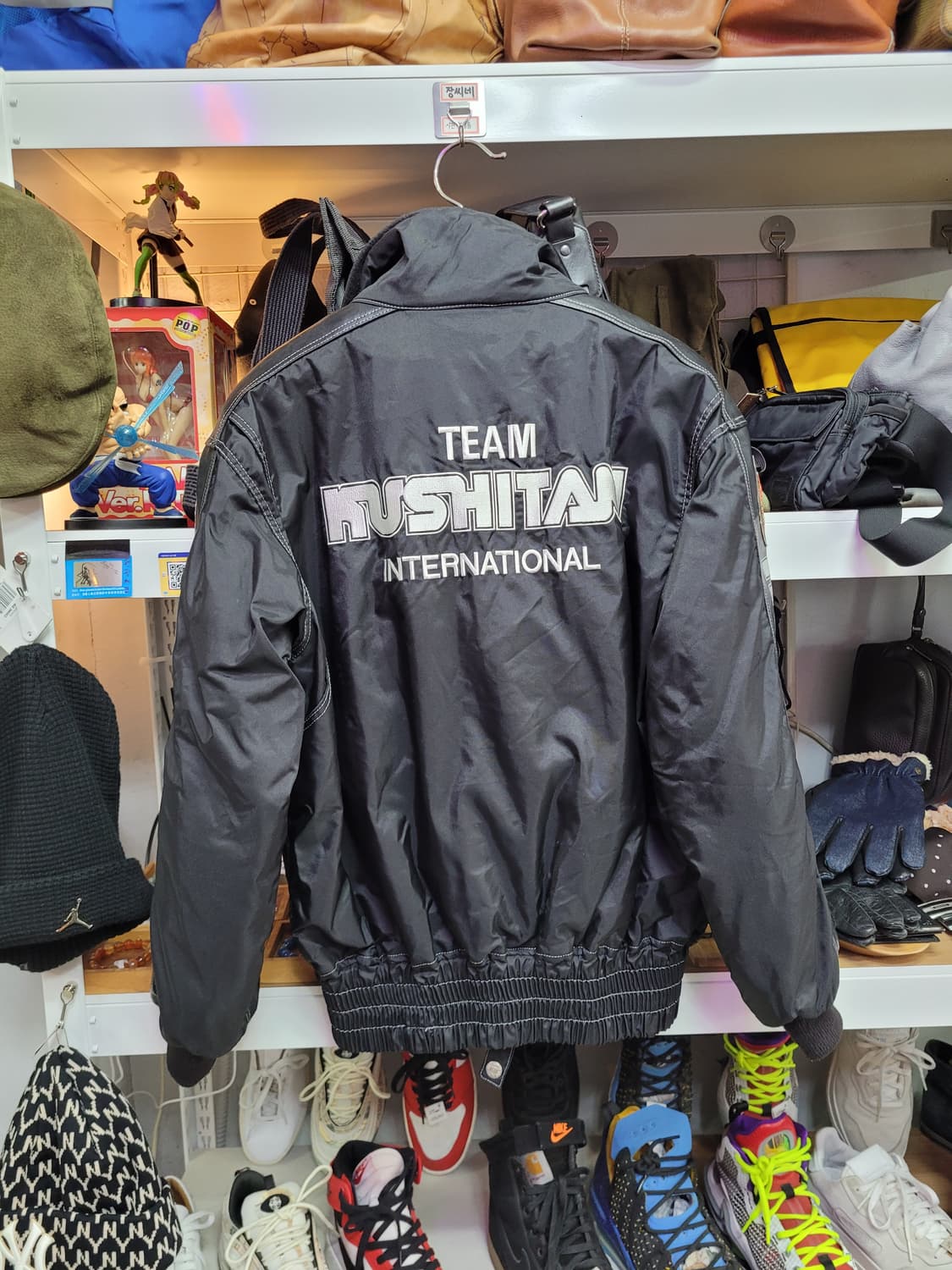 쿠시타니 팀 레이싱 점퍼 자켓 블랙 (M) 상품이미지2