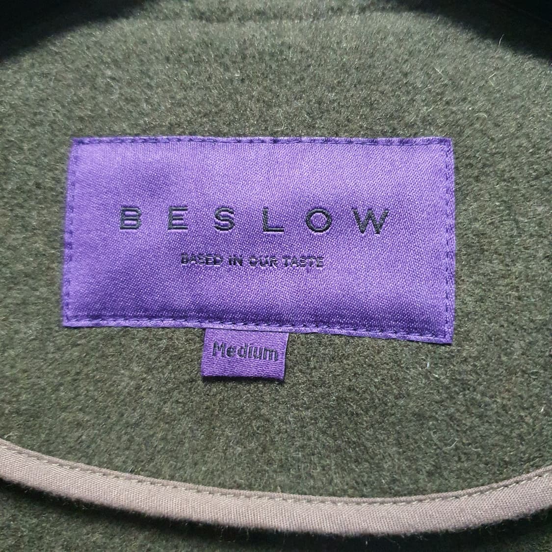 비슬로우 남성 모 퍼플 헌팅 가디건 올리브  상품이미지5