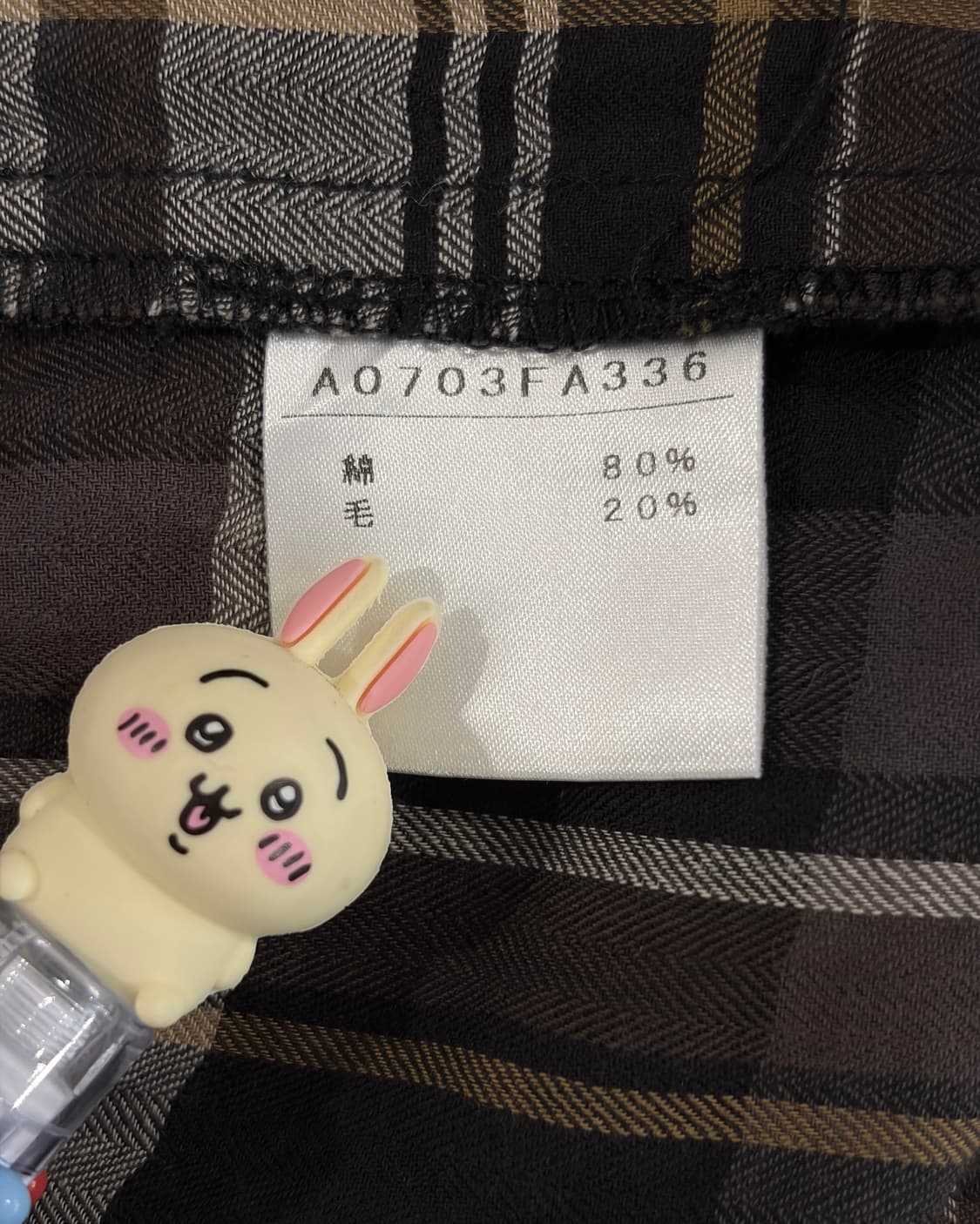 Brown Check Babydoll Mini Dress 상품이미지6