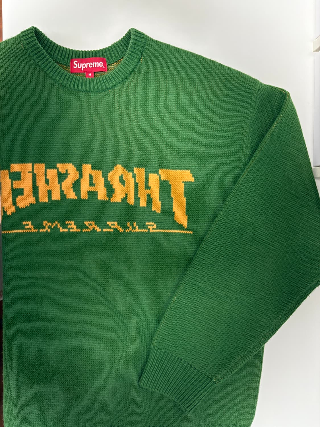 슈프림 트레셔 니트 그린 m사이즈 상품이미지4