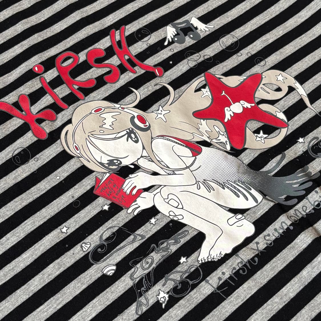 키르시 & 썬원버드 콜라보 스트라이프 루즈핏 티셔츠 (새상품) 상품이미지3