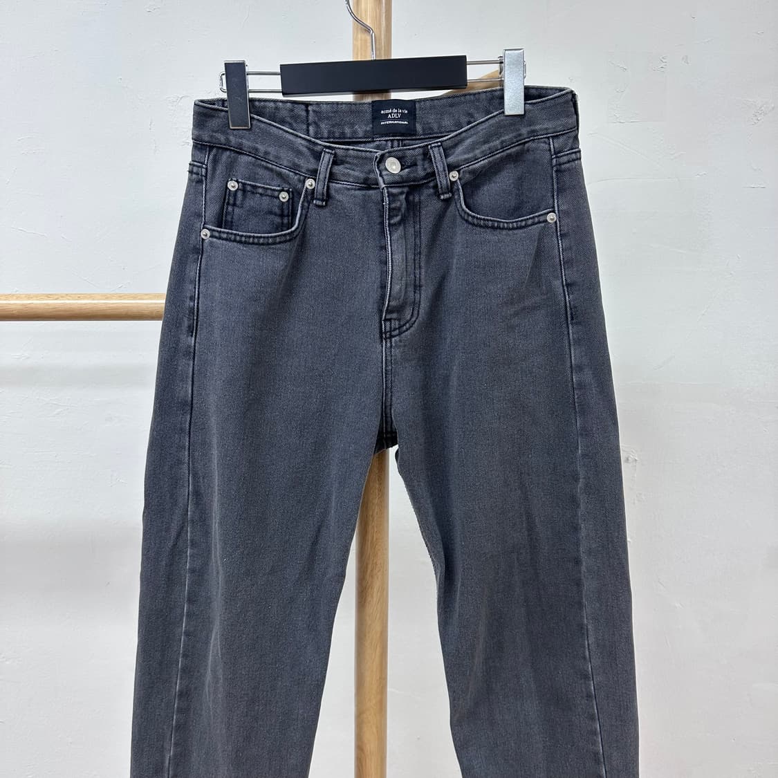 ADLV 아크메드라비 자수 그레이진 흑청 데님팬츠 1(28)사이즈 J28 상품이미지5