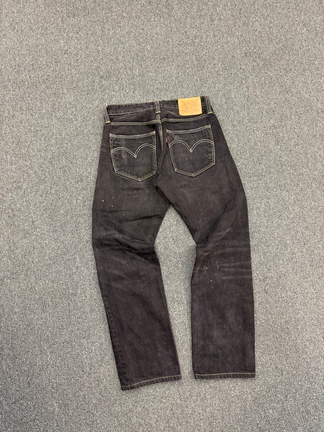 30)리바이스 빈티지 505 슬림스트레이트 흑청 데님팬츠 상품이미지5