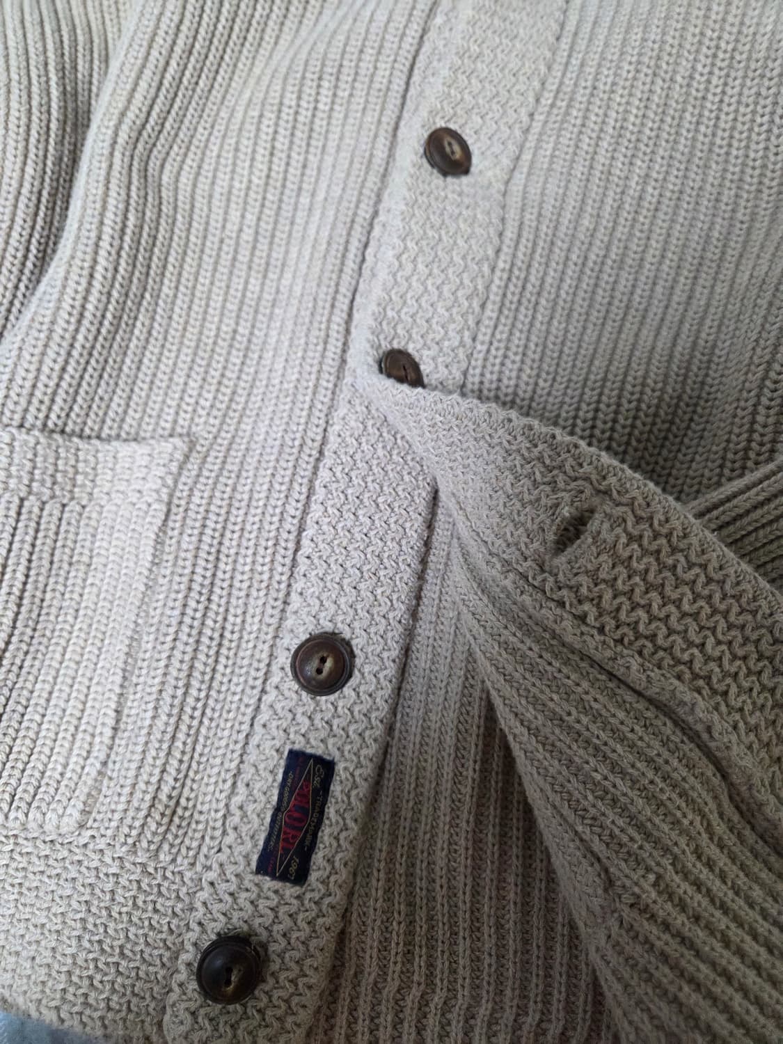 폴로랄프로렌 베이지 니트가디건 상품이미지2