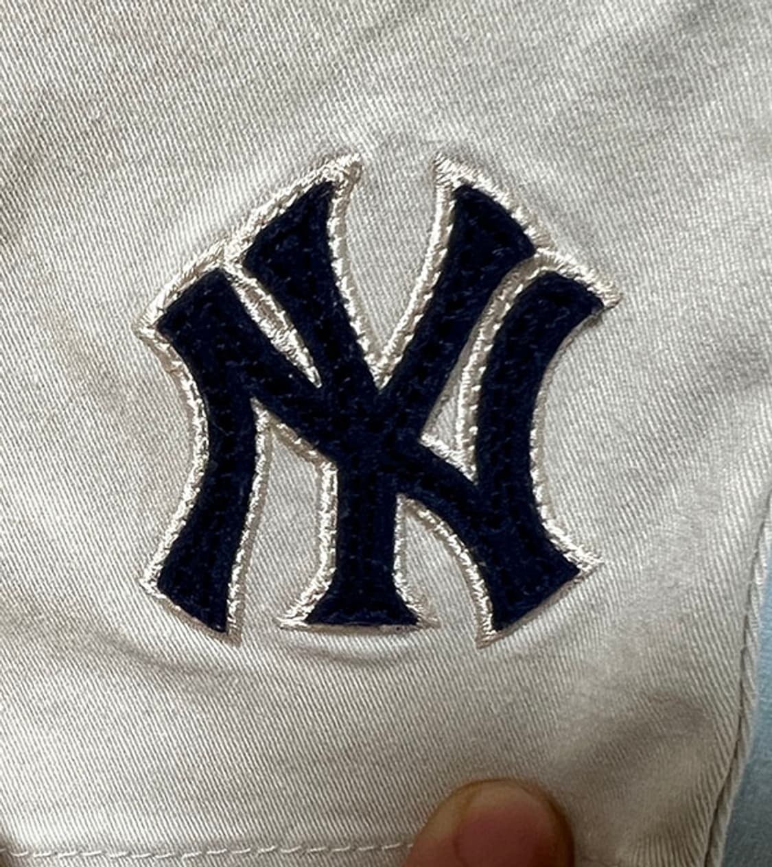 MLB 엠엘비 뉴욕양키스 남자 코튼 반바지 밴딩 아이보리 캐주얼 M 30 상품이미지4