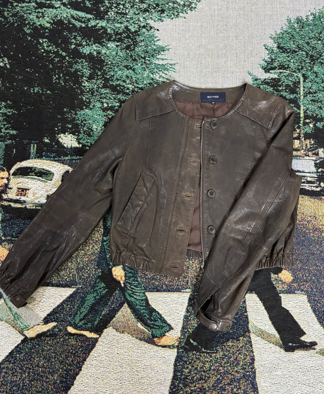 일본 빈티지 투모로우랜드 양가죽 자켓 상품이미지1