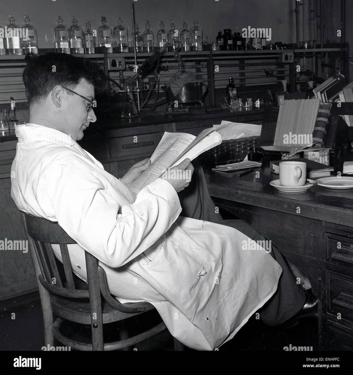 50s vintage lab coat 상품이미지1