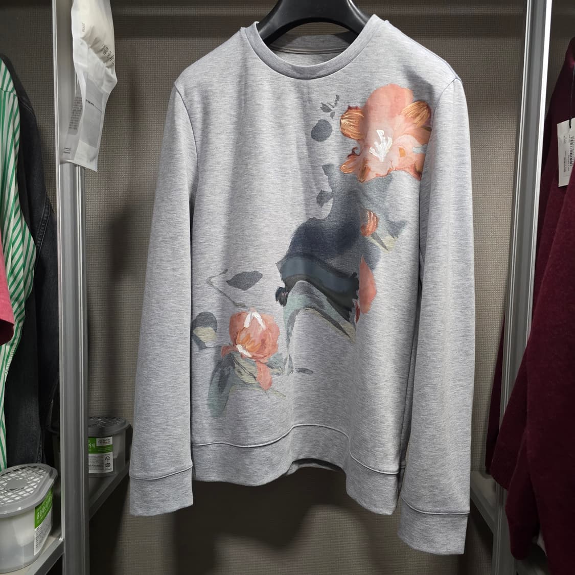 타임옴므 페인팅 맨투맨 100 상품이미지1