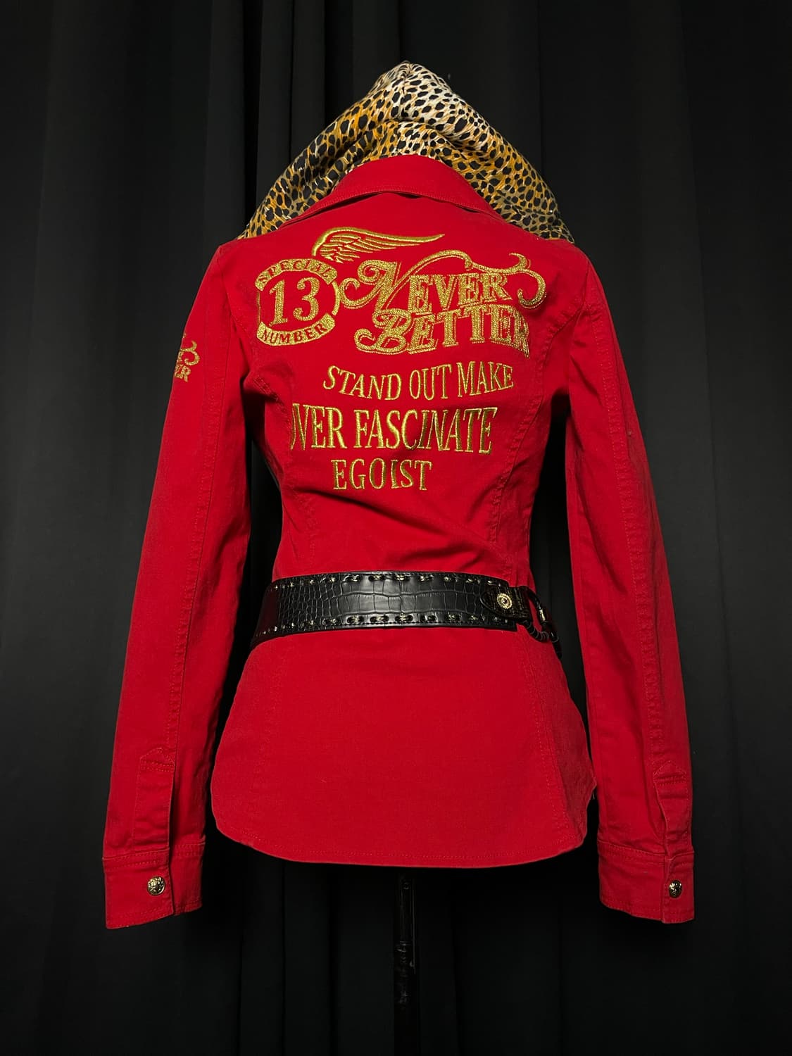 EGOIST 에고이스트 펑크 레오파드 호피 후드 자켓 상품이미지6