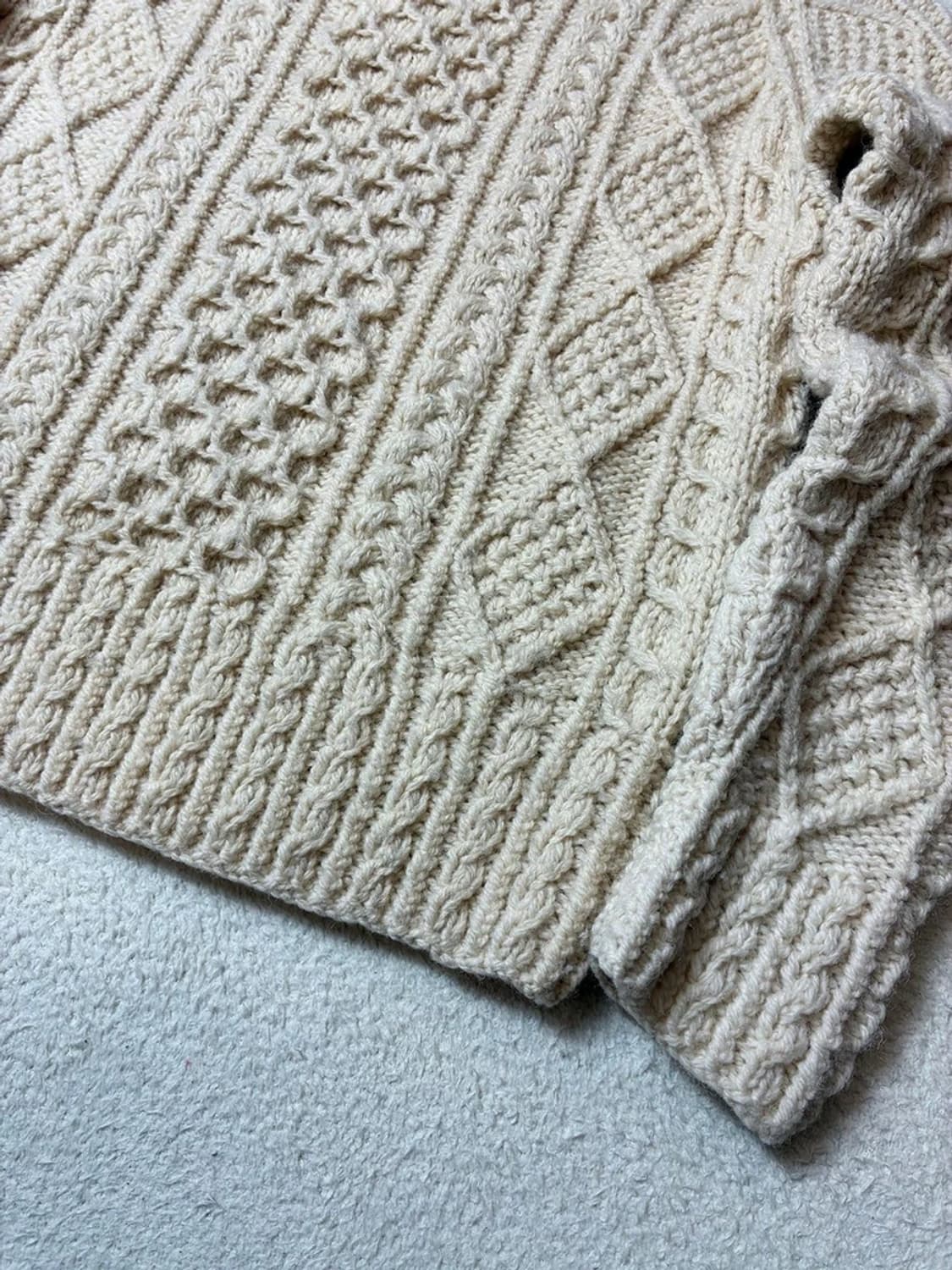 스콜레 00's 재팬 헤비 울 3D 케이블 니트 PN6461 상품이미지3