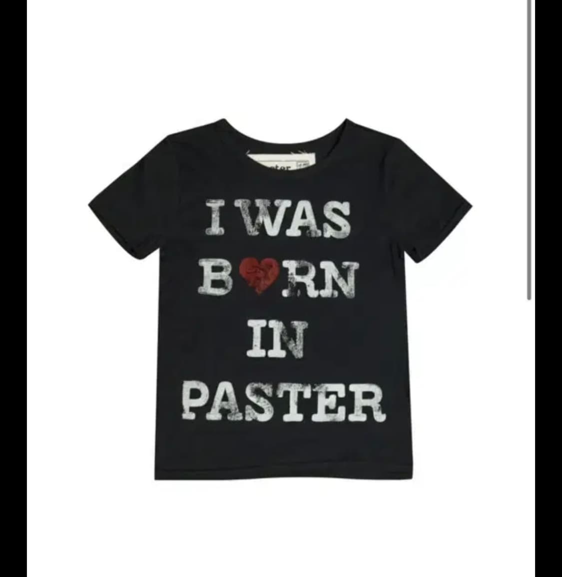 패스터 I WAS BORN IN T-SHIRT 상품이미지1