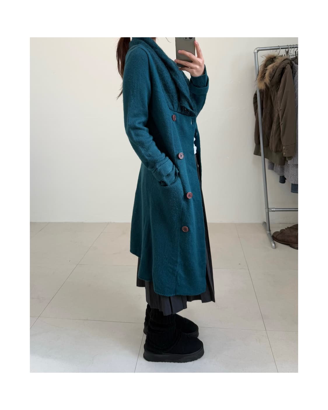 빈티지 모헤어 혼방 가디건 상품이미지3