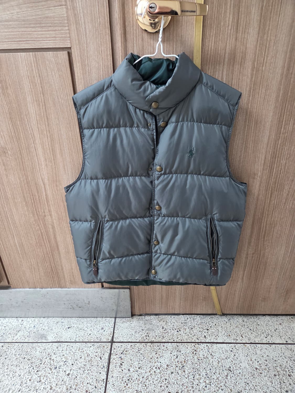 폴로 다크그린 오리 조끼 상품이미지4