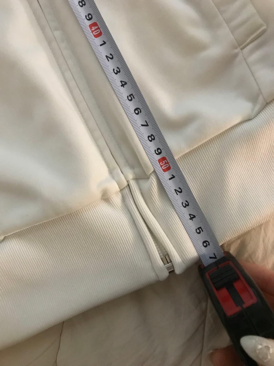 아디다스 흰색 금색 삼선 트랙탑 상품이미지2