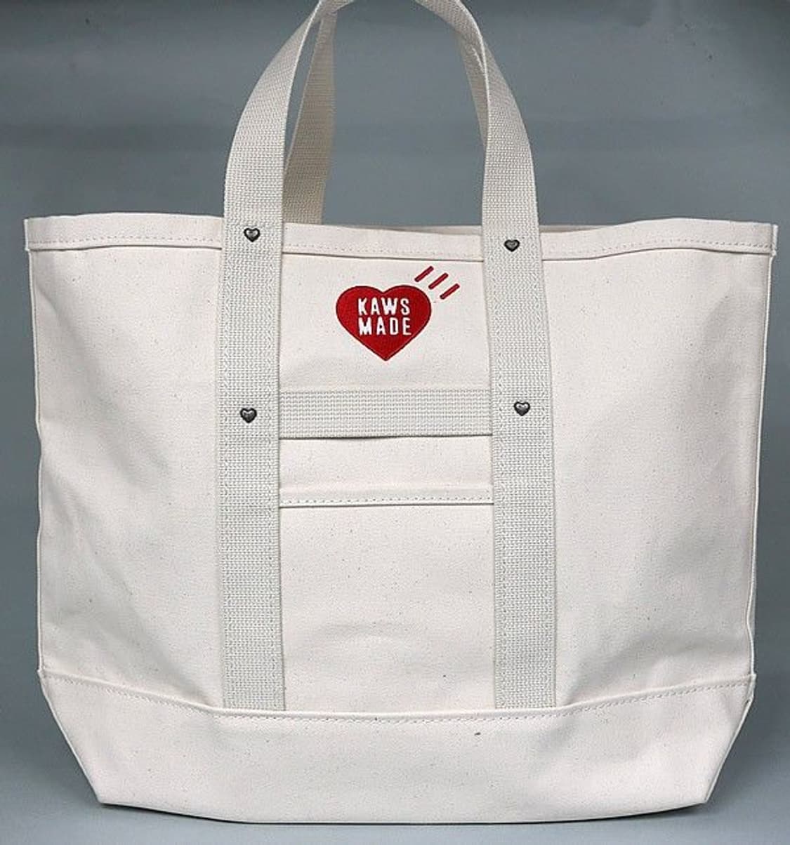 휴먼 메이드 X 카우스 카우스 메이드 토트백 라지 아이보리 상품이미지3