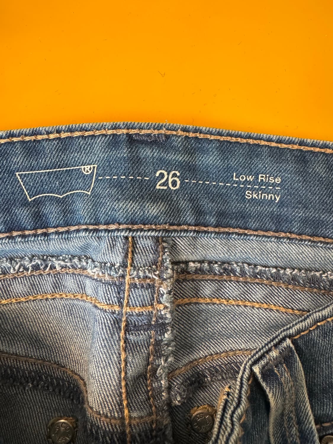 Levis 로우라이즈 데님 26 상품이미지5