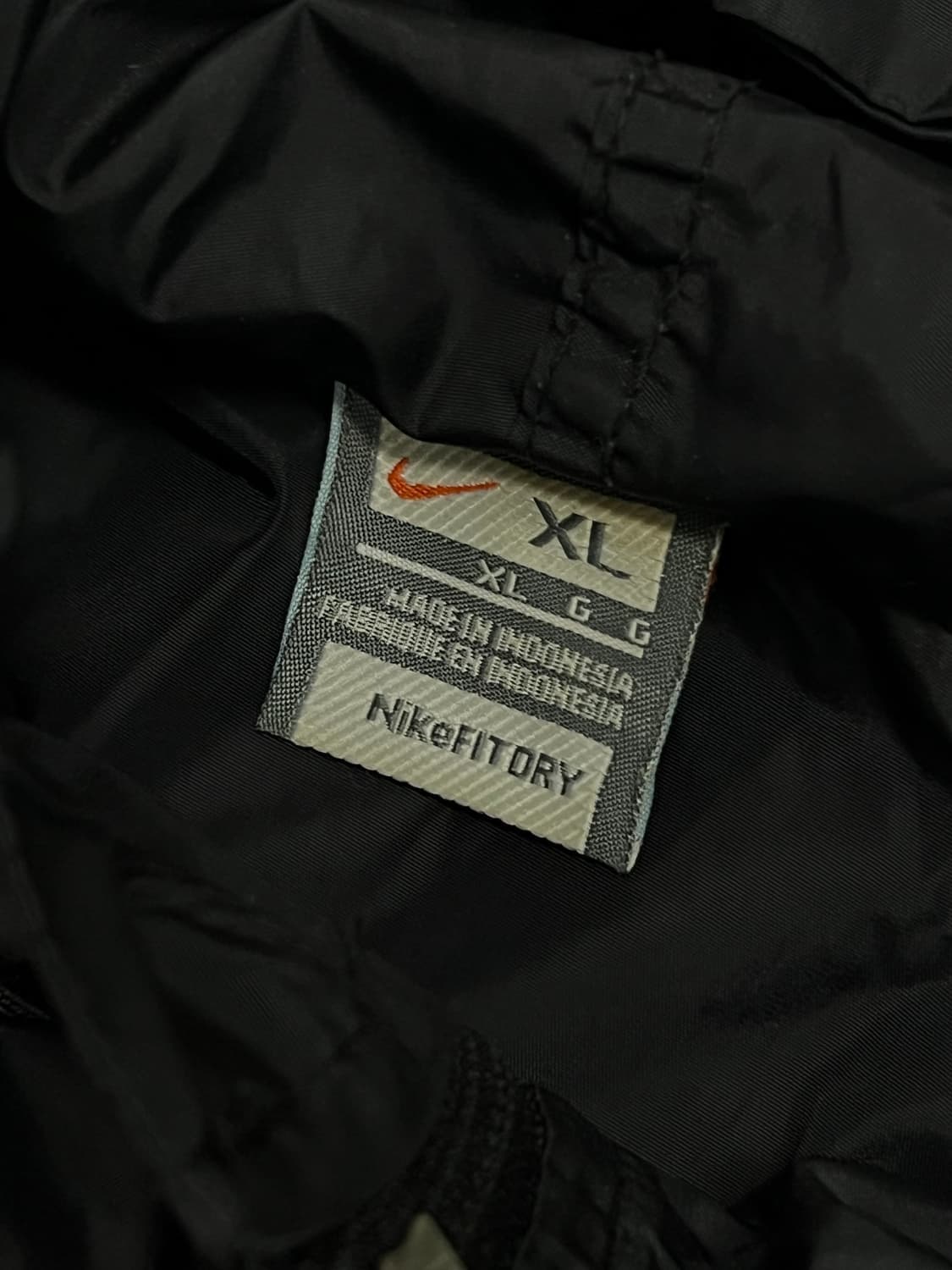 (XL) 나이키 올드스쿨 스우시 우븐 바람막이 블랙 상품이미지3