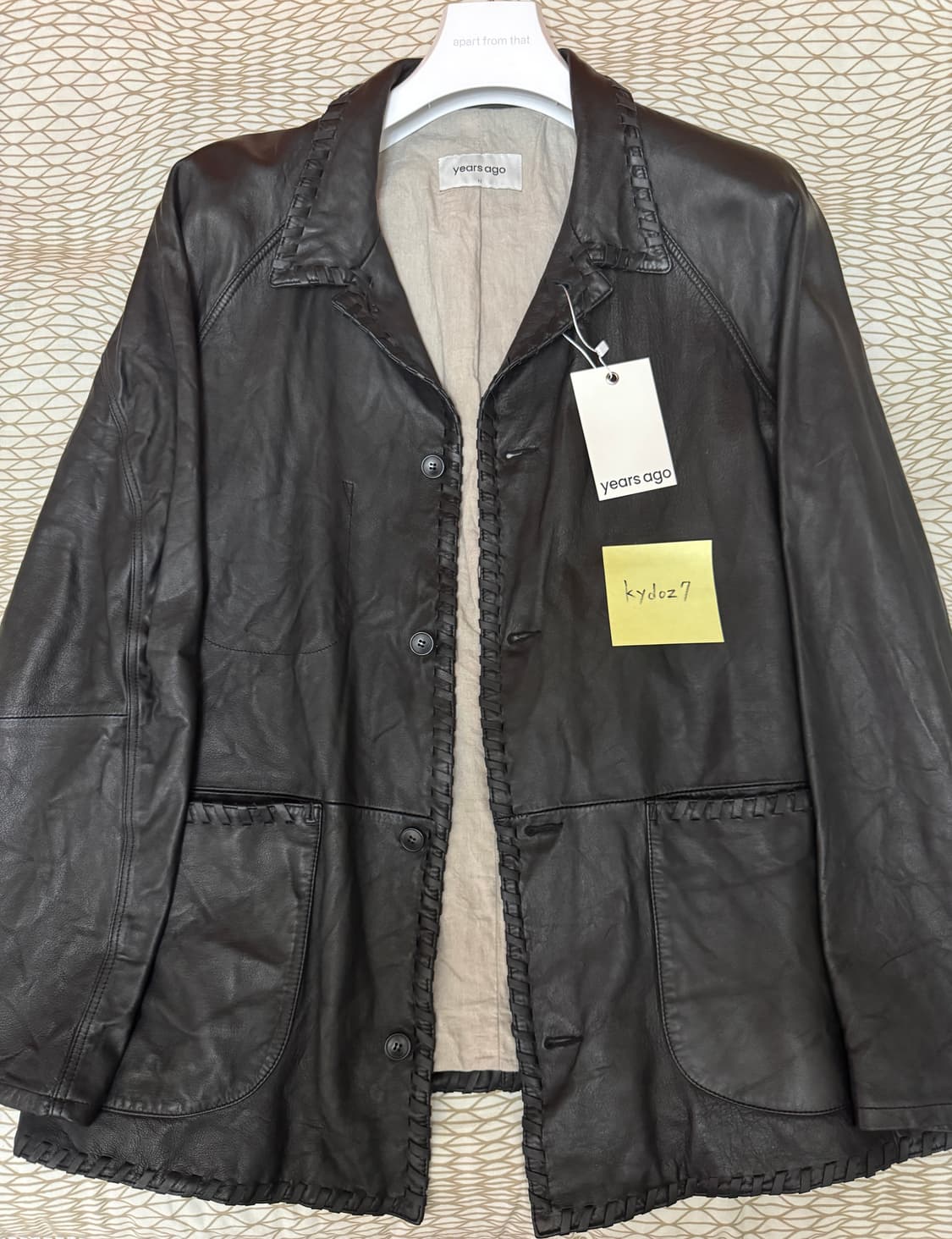 이얼즈어고 윕 스티치 워시드 레더 레글런 자켓 상품이미지5