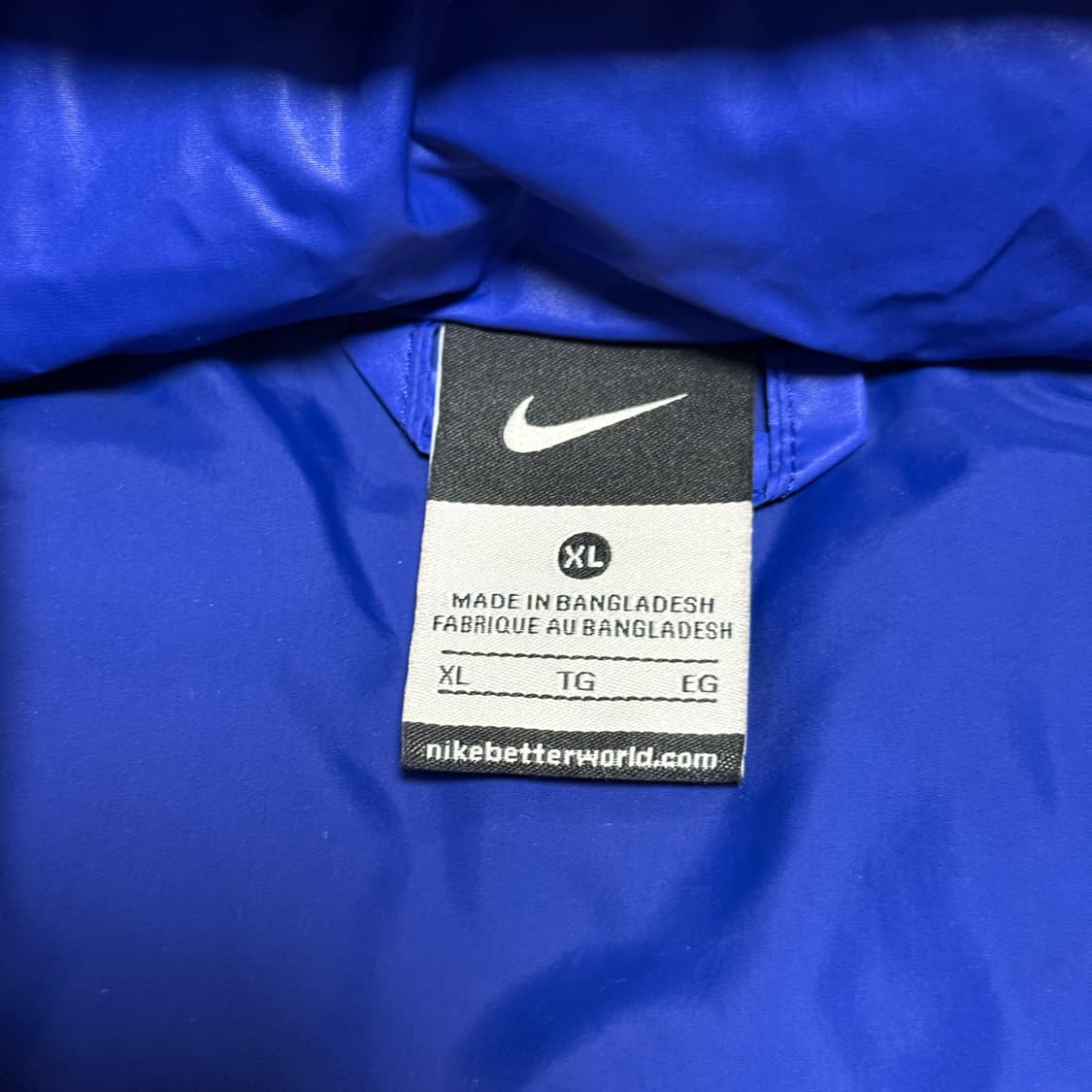 나이키 블루 화이트 스포티 패딩 m 상품이미지5