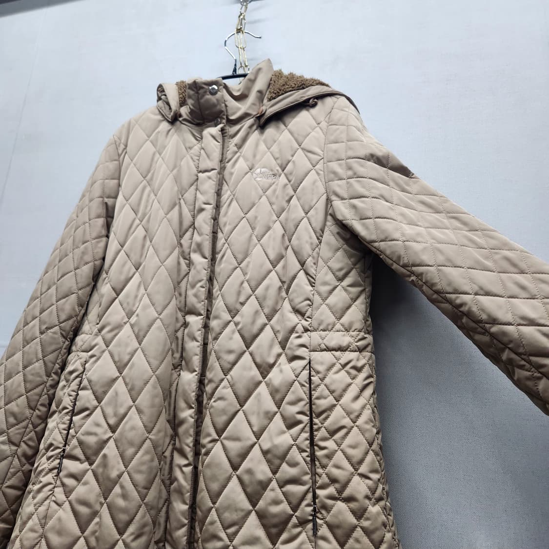 네파 퀄팅 후드 롱 패딩자켓(안감털/폴리) M 상품이미지2