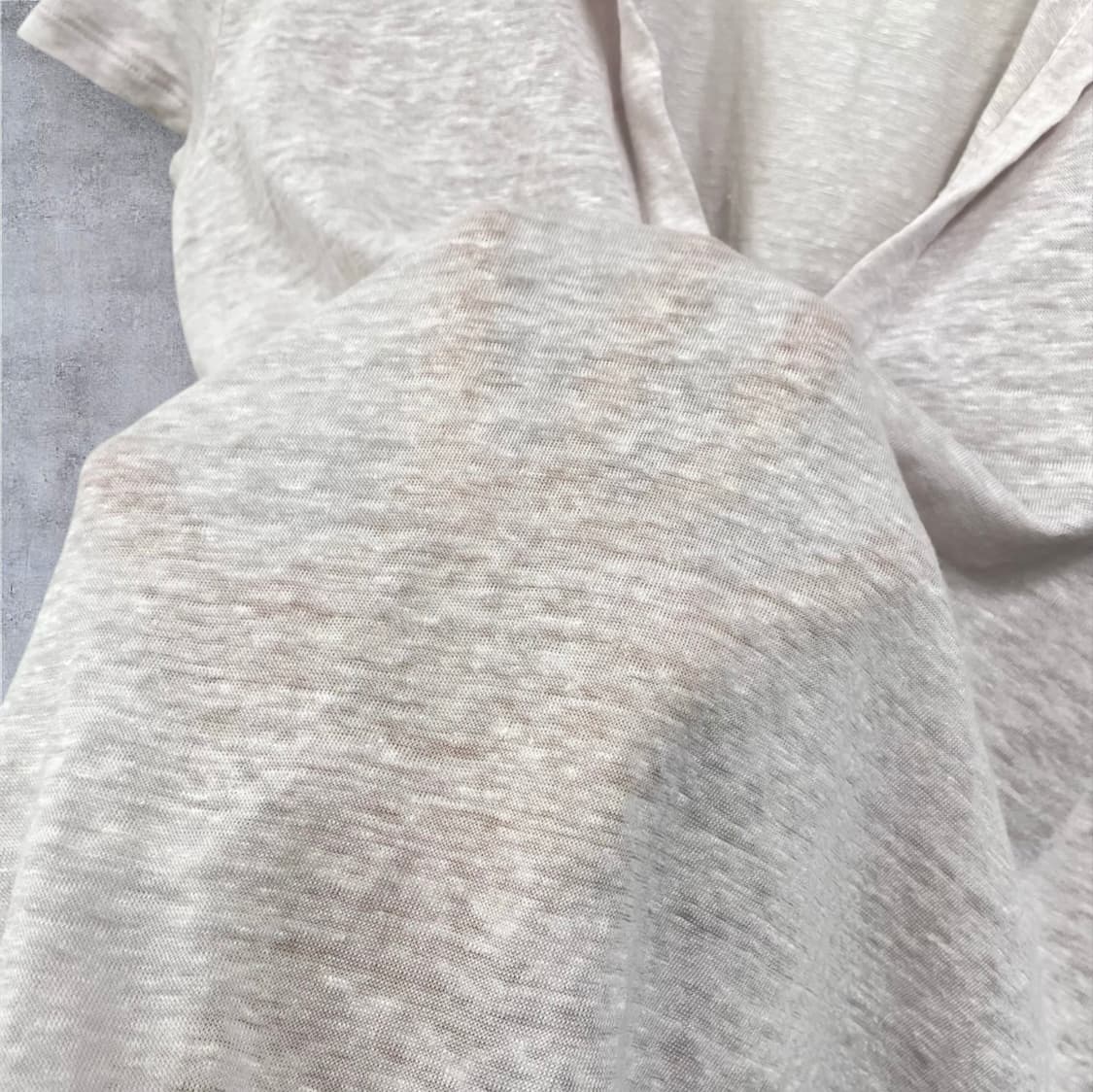 질샌더 Jil Sander 라이트핑크 린넨 오픈카라 반팔 티셔츠 S 상품이미지5