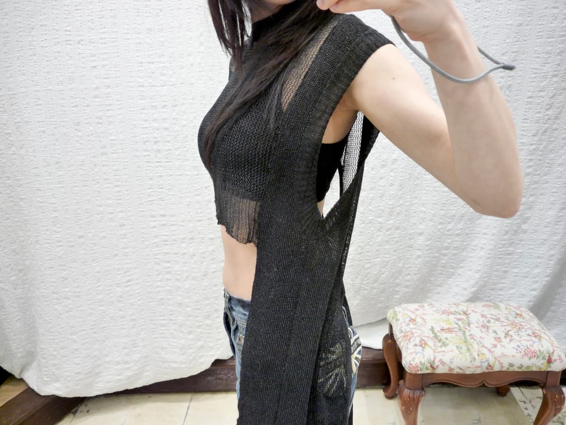 Black chic net knit 상품이미지3