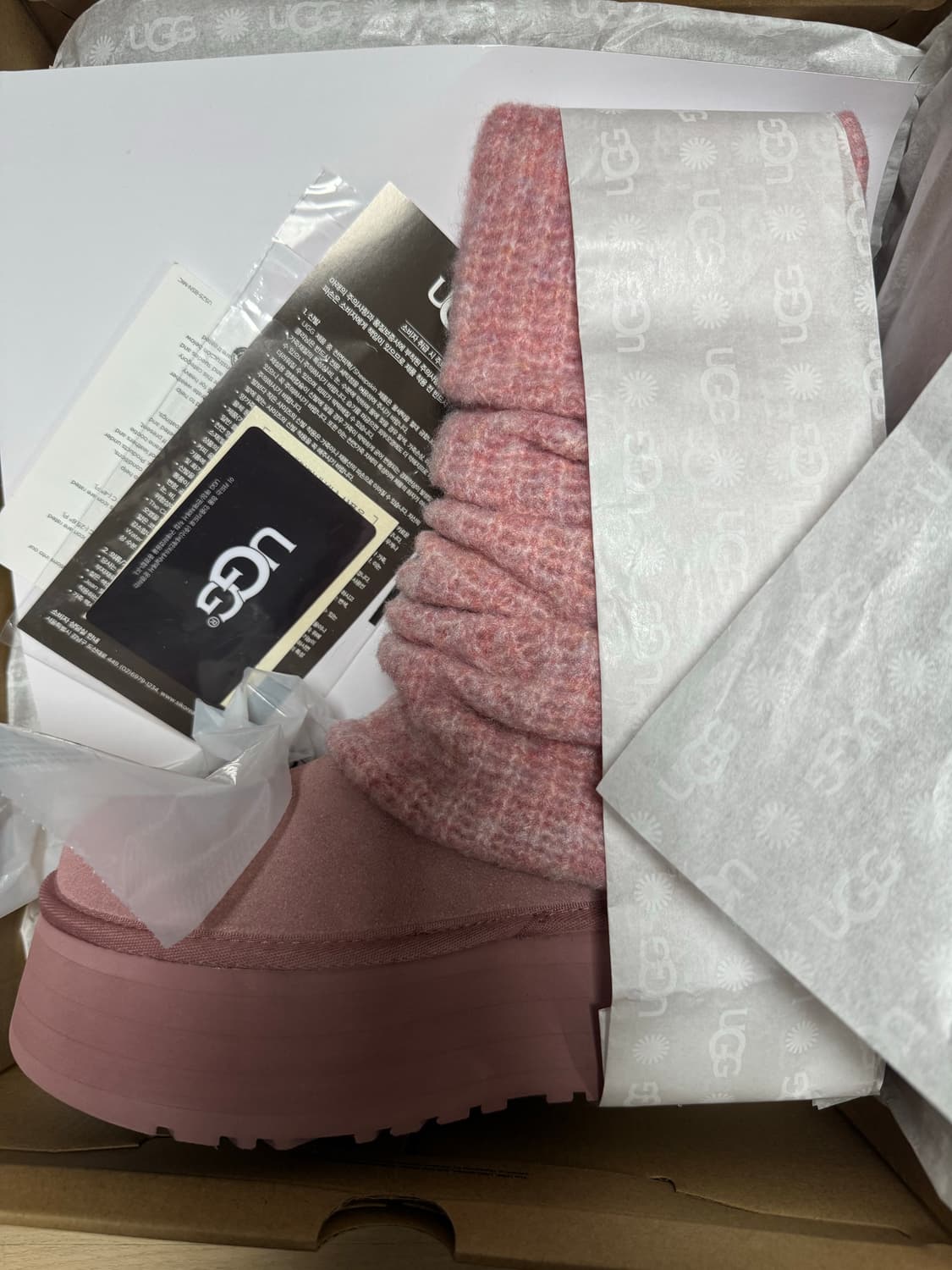 UGG 어그 클래식 미니 디퍼 레그워머 핑크 240 상품이미지1