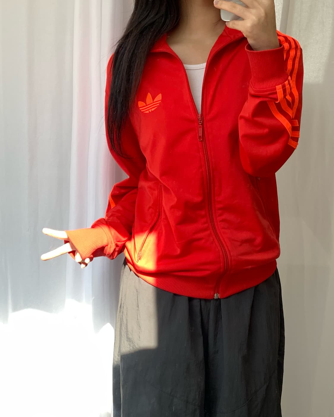Adidas 아디다스 레드오렌지 파이어버드 트랙탑    상품이미지2