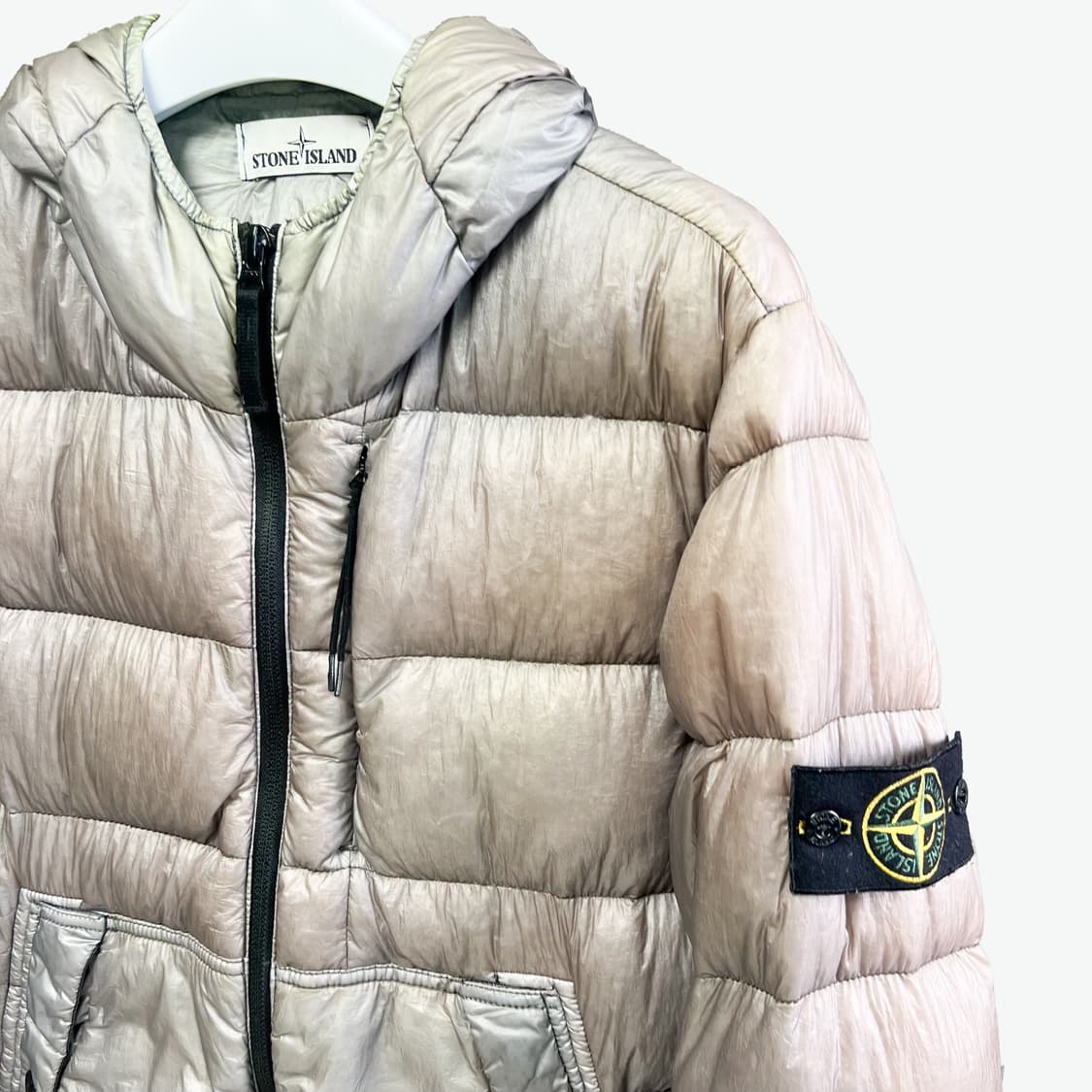 [L/매장판] 스톤아일랜드 가먼트다잉 후드 패딩 상품이미지3