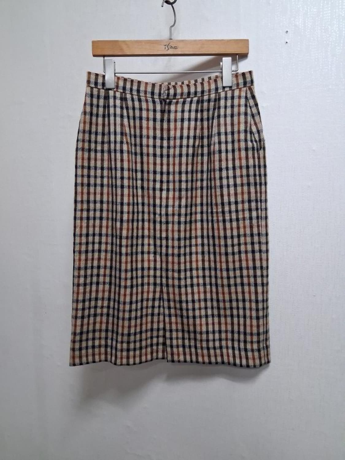 닥스스커트 닥스체크 순모울 체크스커트28 고품질 고보온 상품이미지2