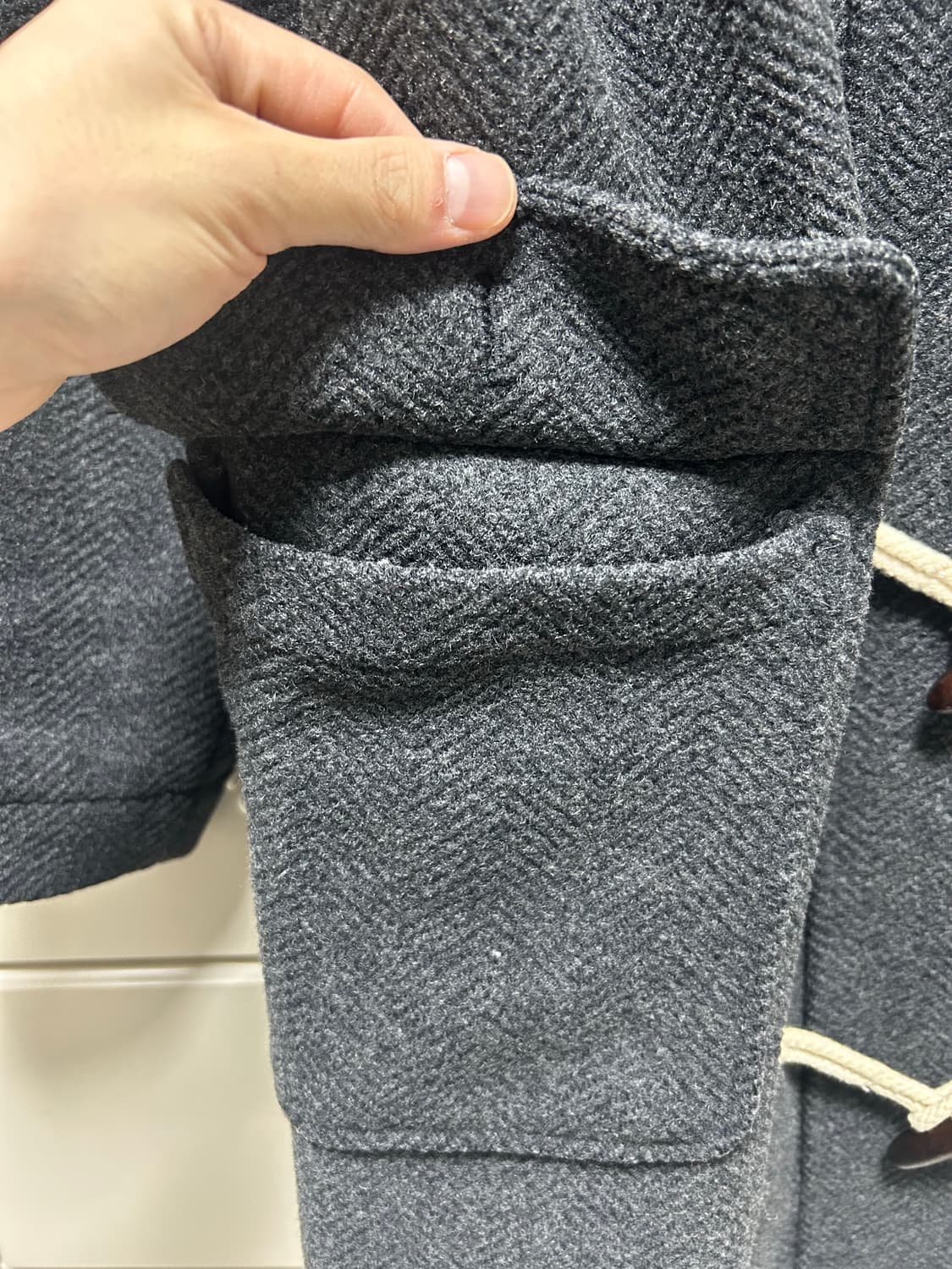 일본 울 더플코트 L 상품이미지8