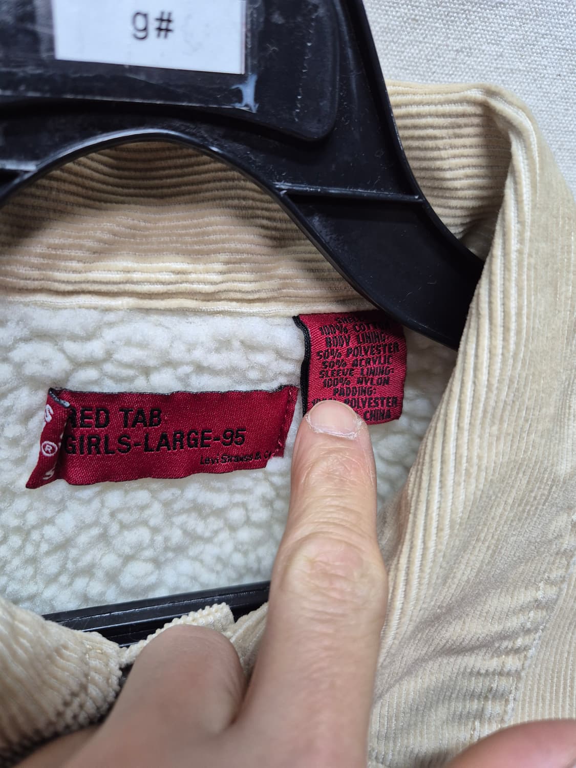 리바이스 골덴 양털자켓  상품이미지2